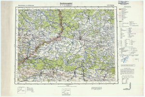 Eine topografische Karte von Bayern, Deutschland, mit Straßen, Städten und geografischen Merkmalen in schwarzem Text auf einem weißen Hintergrund, vor einem hellblauen Hintergrund.