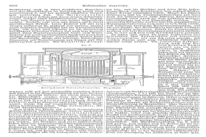 Ein detailliertes Schema eines Automotors mit beschrifteten Komponenten, begleitet von dem Text "Deutsches Patent 890,000,000 - Schematics of the Engine".