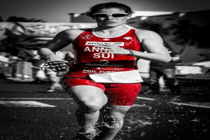 Triathletin Kaidi Kivioja bricht den estnischen Rekord bei ihrem ersten Ironman-Wettkampf