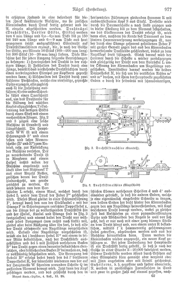 Eine Seite aus einem Buch mit einer Zeichnung einer deutschen Patent (977,977) in der Mitte und mehreren kleineren Bildern desselben Geräts.